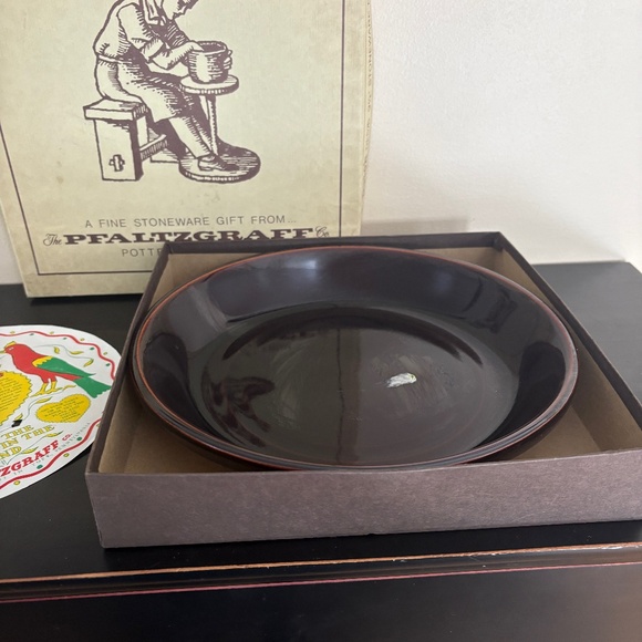 Pfalzgraff Pennsylvania Dutch ceramic/stoneware pie plate; Vintage/NIB - Picture 7 of 8